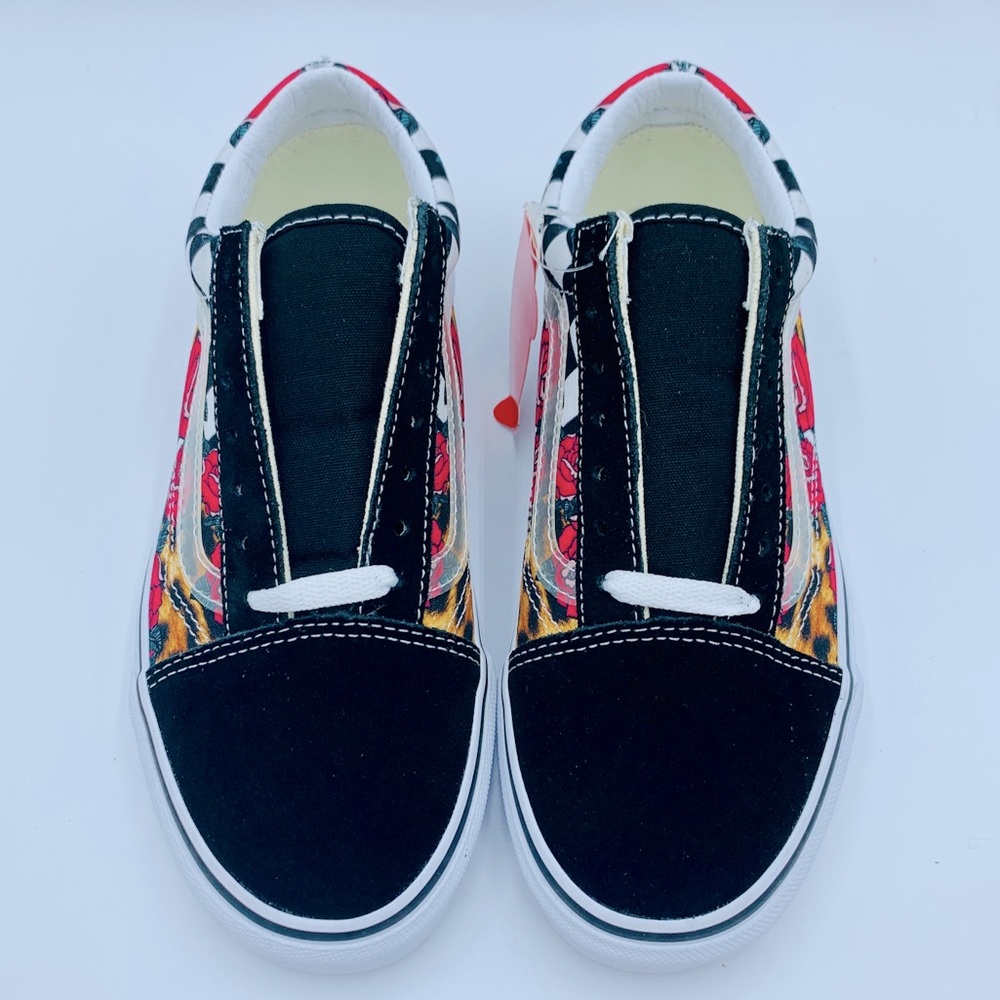 VANS OLD SKOOL Roses / Leopard Skin - Picture 5 of 9